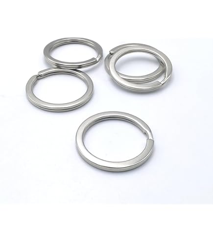 Amazon.co.jp: クラフトパーツ屋 キーリング 二重リング 20mm シルバー